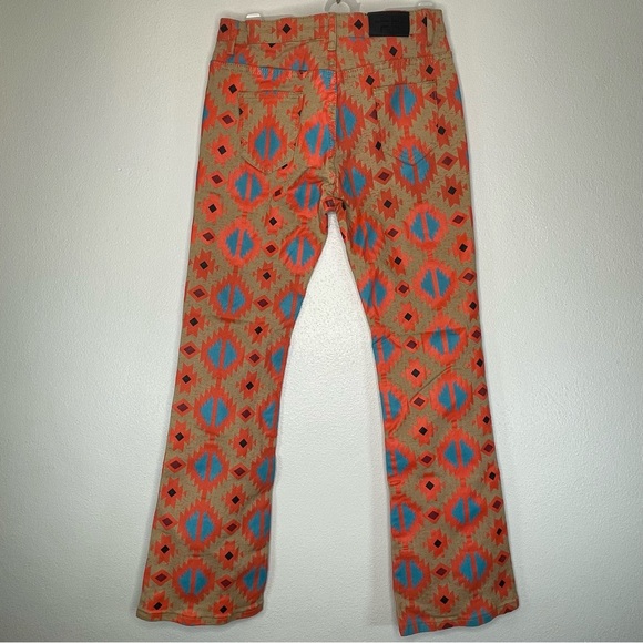 Fallon Taylor Ranch Aztec Flare Bootcut Jeans Southwest girls size 14 - Picture 10 of 10